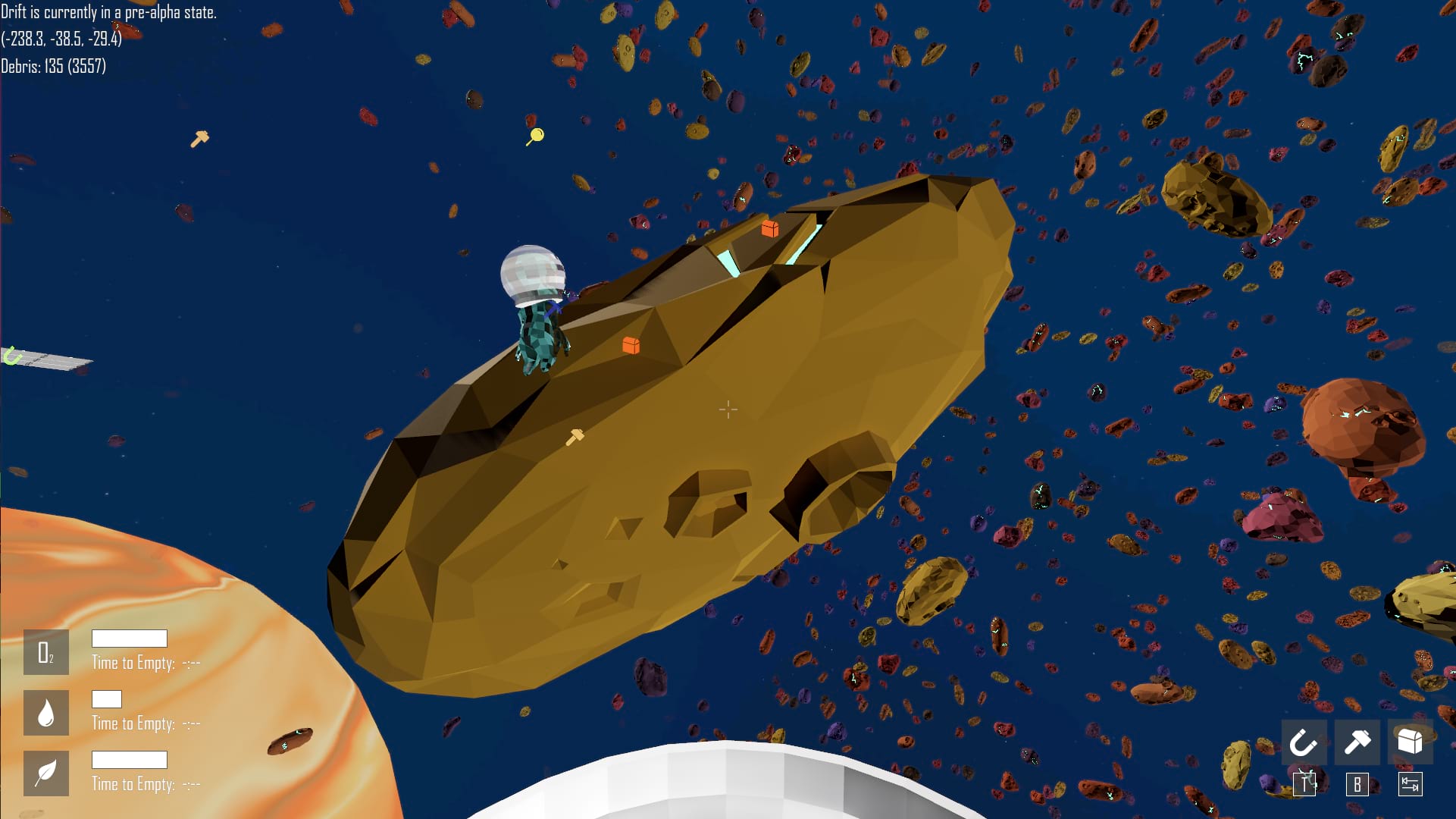 Exploring the local asteroid field, with friends!